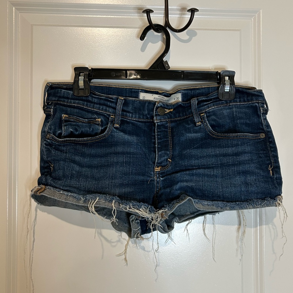 Abercrombie & Fitch Women's Blue Denim Shorts